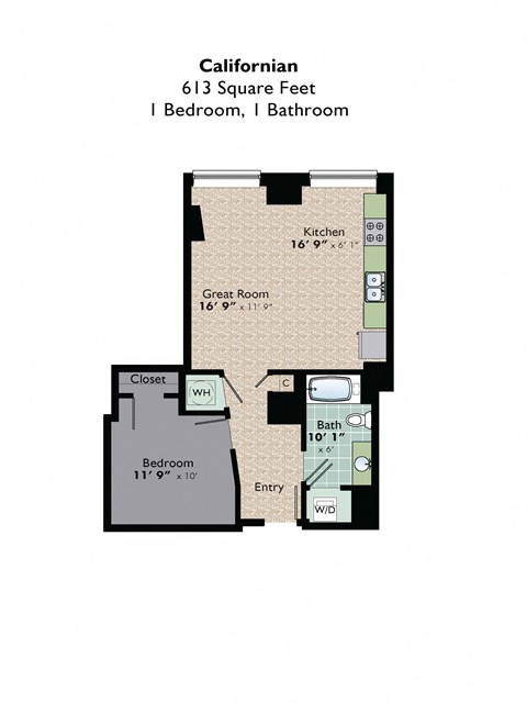 Californian Floor Plan at Park Pacific, St. Louis, MO